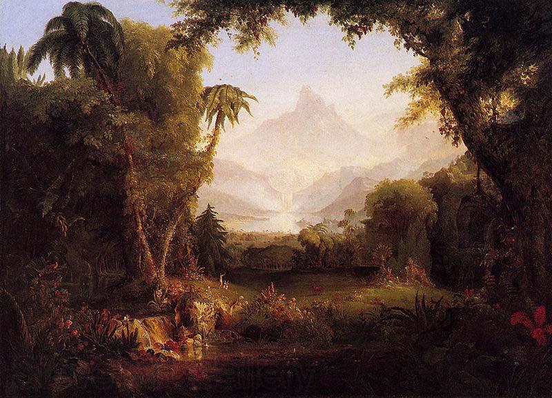 Thomas Cole The Garden of Eden Spain oil painting art